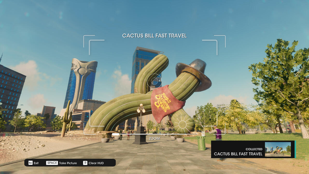 Upon taking the picture, a reward banner slides in and the green highlight goes white.